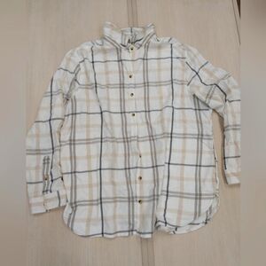 5/$10 Jachs Girlfriend Cut Shirt sz XXL Stripe Shirt Button Down